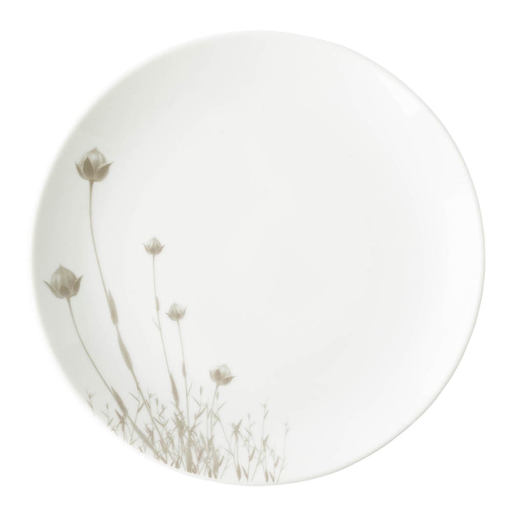 Linen Add-On Assiett 21 cm Vit