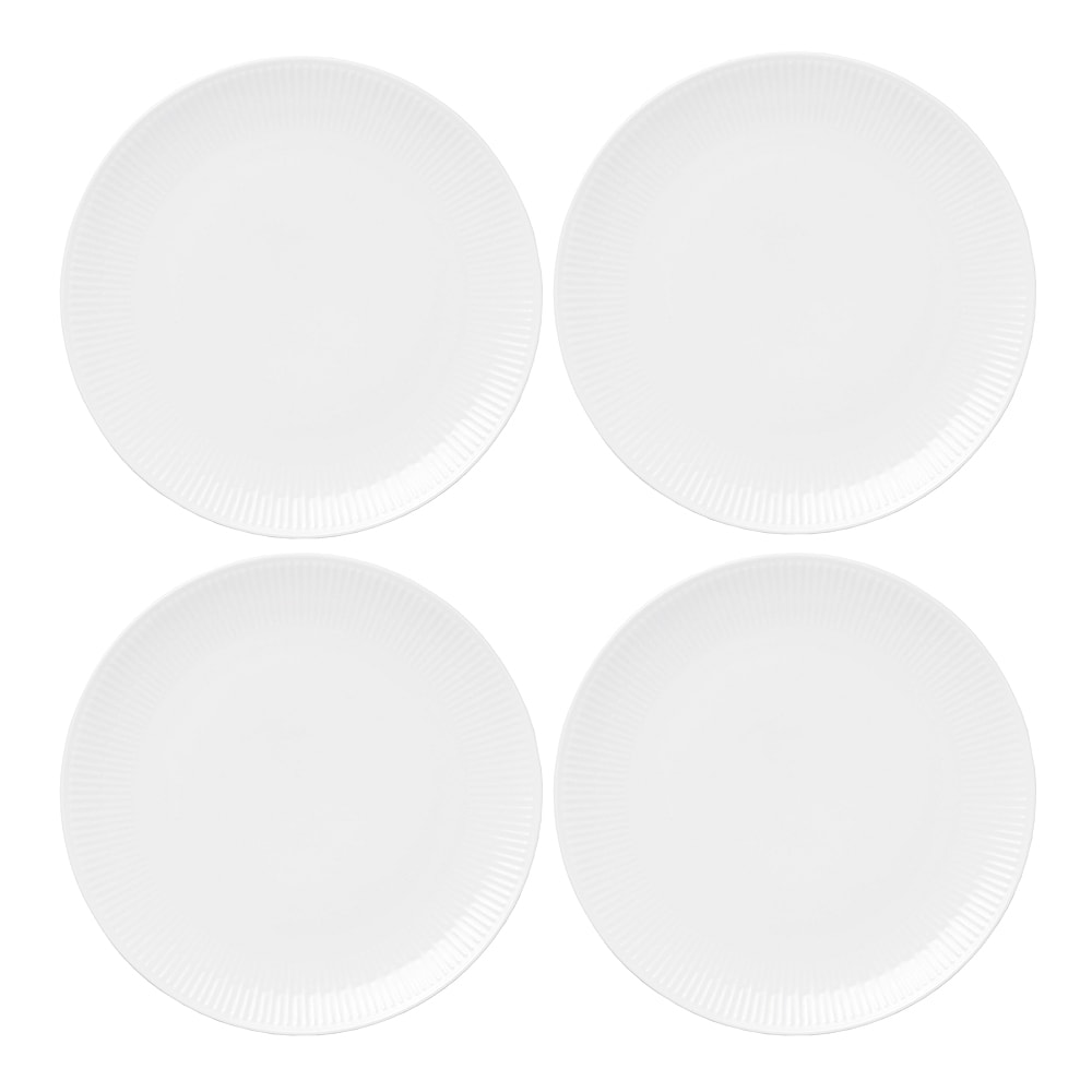 Relief Tallrik 20 cm 4-pack Vit