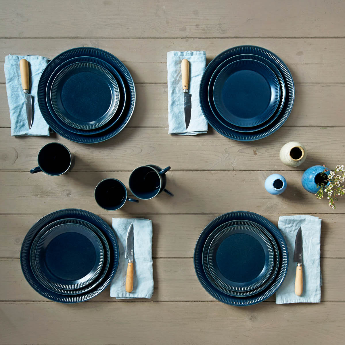 Knabstrup Tallrik 19 cm Blå