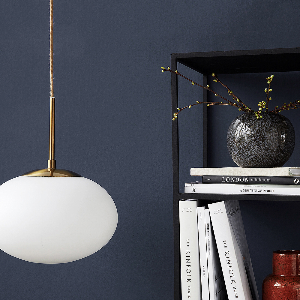 Molecular Taklampa Vit Glas/Mässing