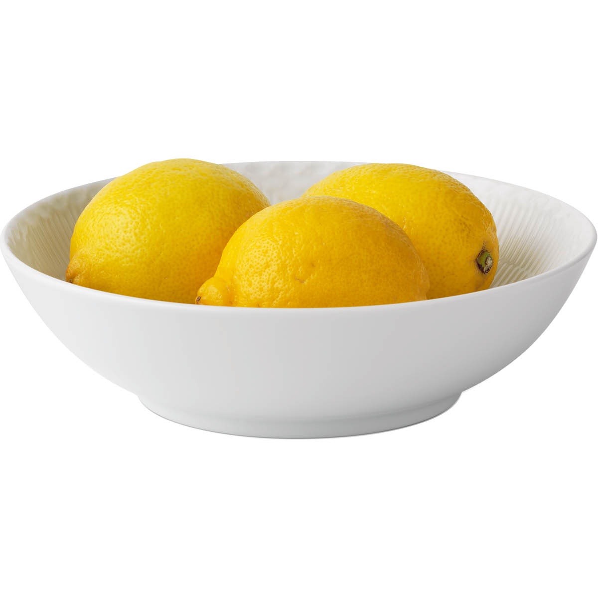 White Fluted Half Lace Skål 1,1 L