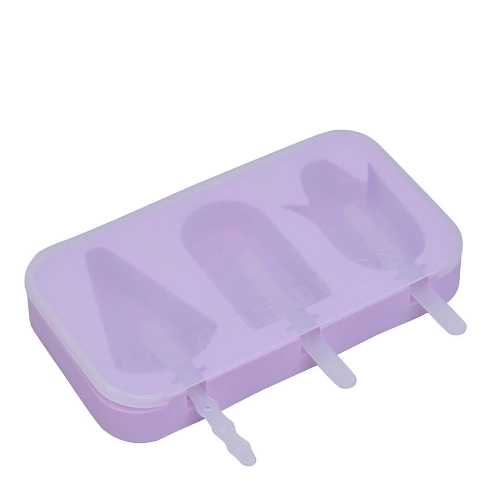 Juicy Isglassform med 3 Motiv Lila