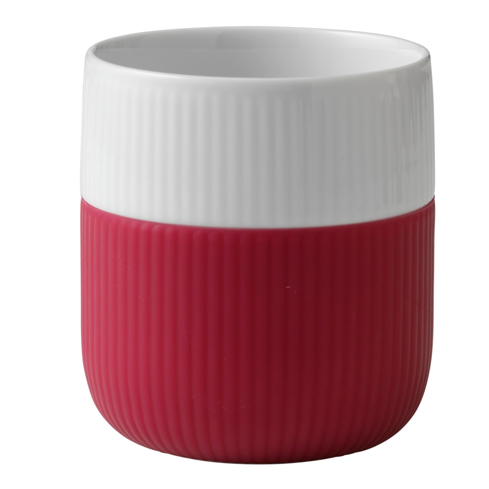 Fluted Contrast Mugg 33 cl Hallon