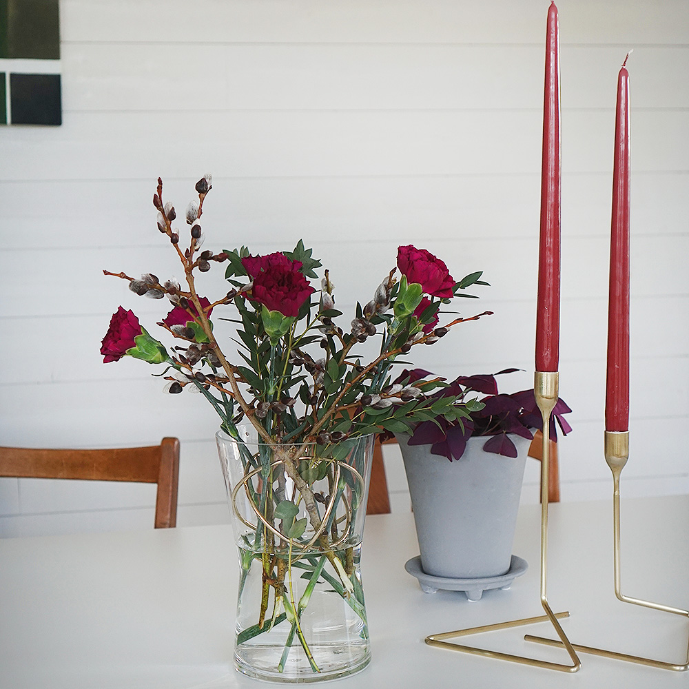 Puzzle Ljusstake 2 delar Guld