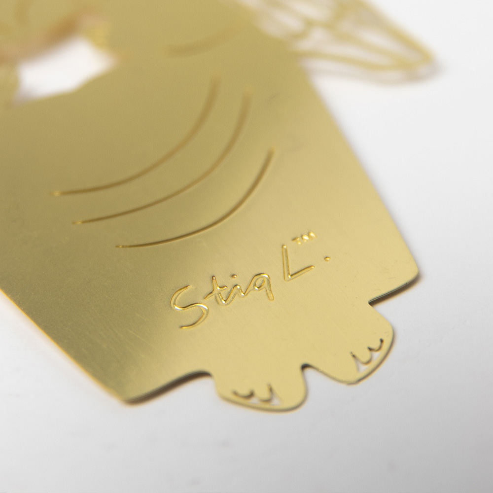 Hänge Ängel 6,3x9x0,5 cm Mässing