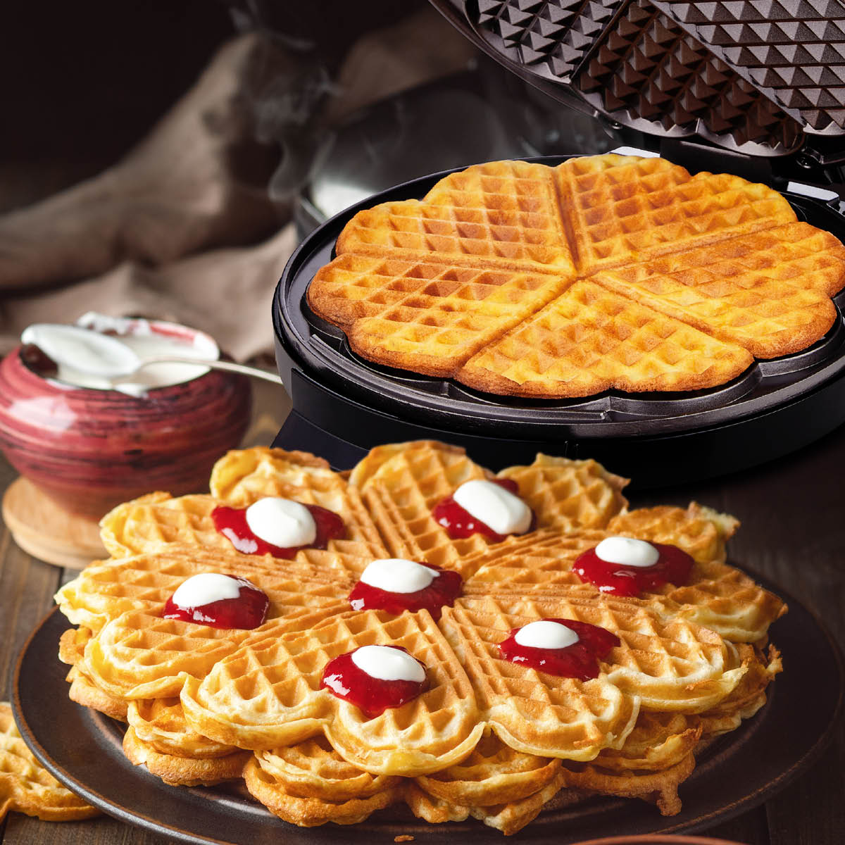 Ultimate Våffeljärn 26x20,5 cm Svart