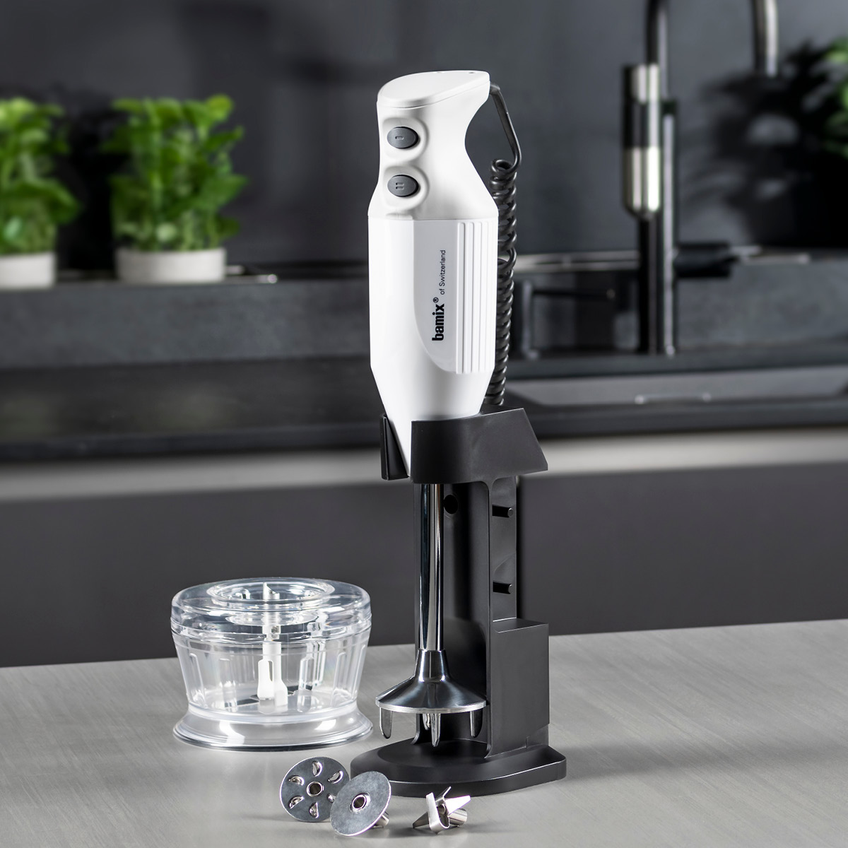 Bamix Stavmixer Deluxe C 200 w Vit