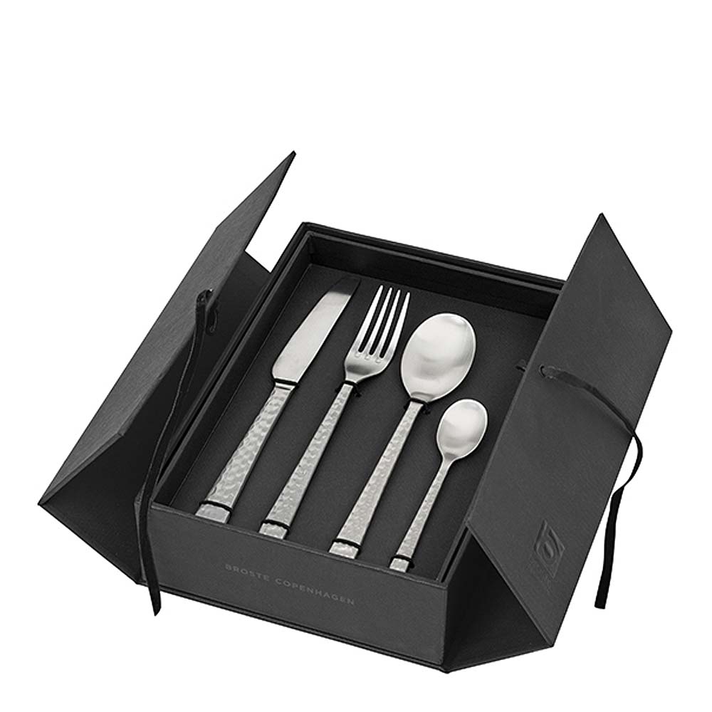 Hune Bestickset 16 delar Rostfri hamrad