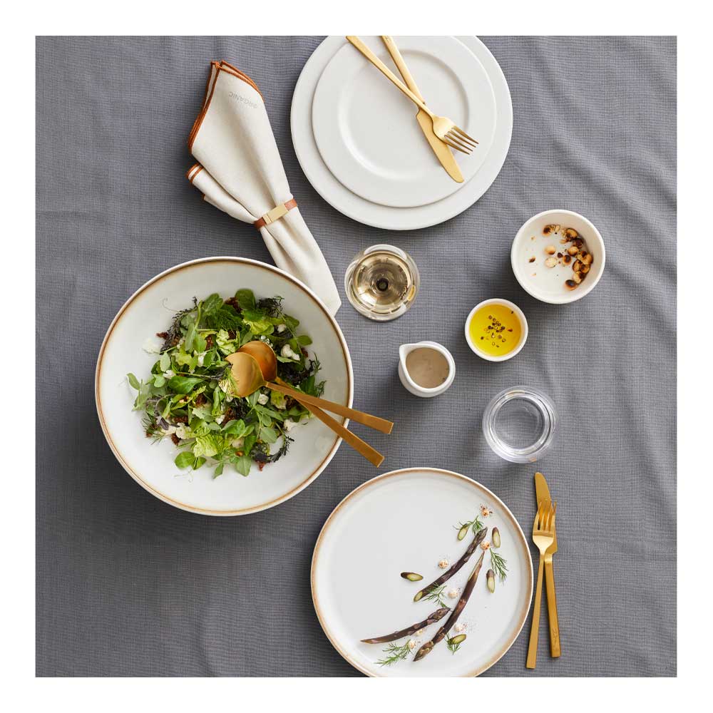 Salladsbestick Mässing matt