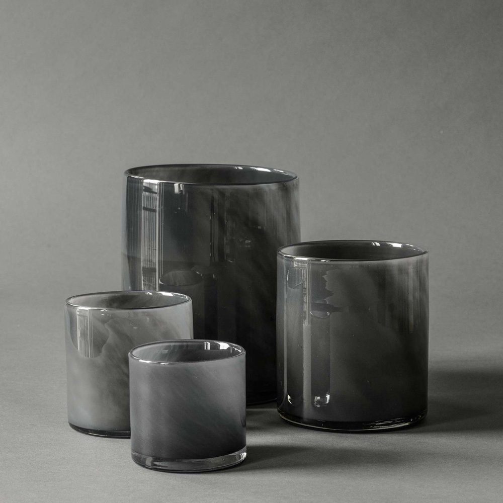 Lyric Ljuslykta 8x8 cm Dark Grey