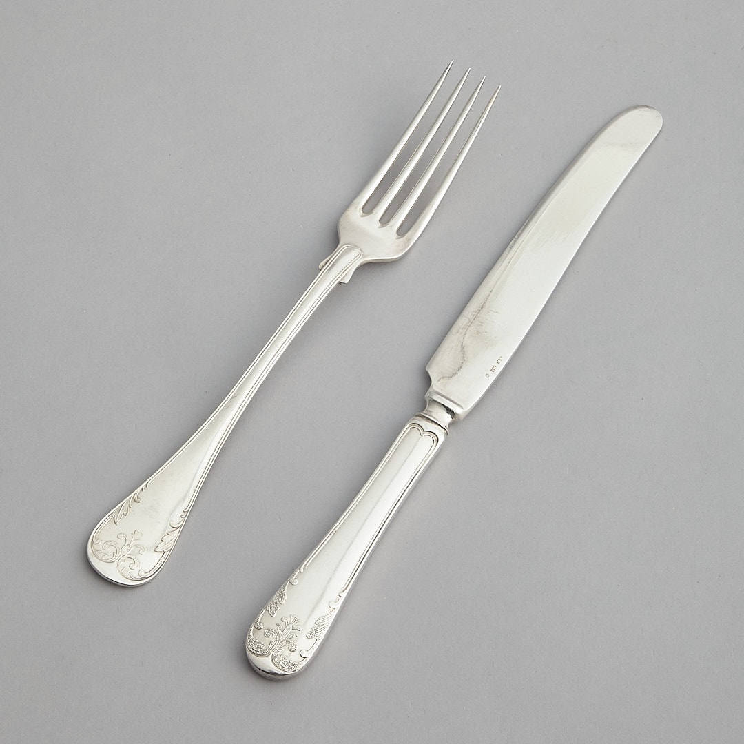 Vintage Gammal Fransk Matskedar 8 st