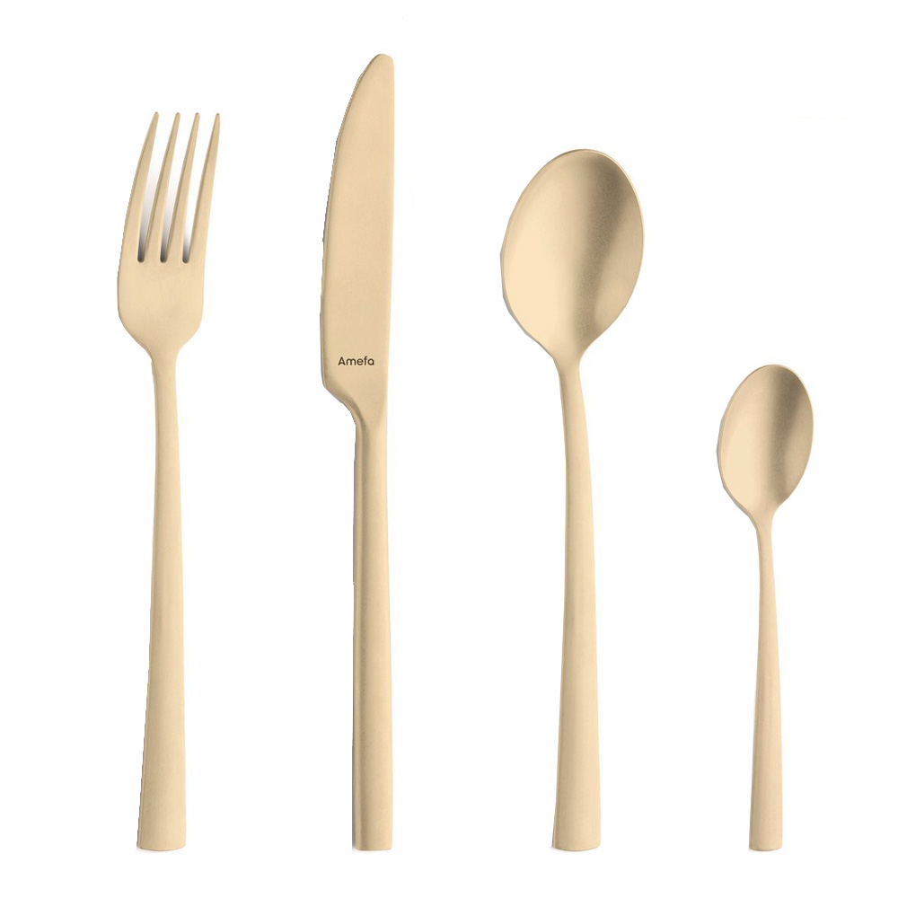 Manille Bestickset 16 delar Matt Champagne