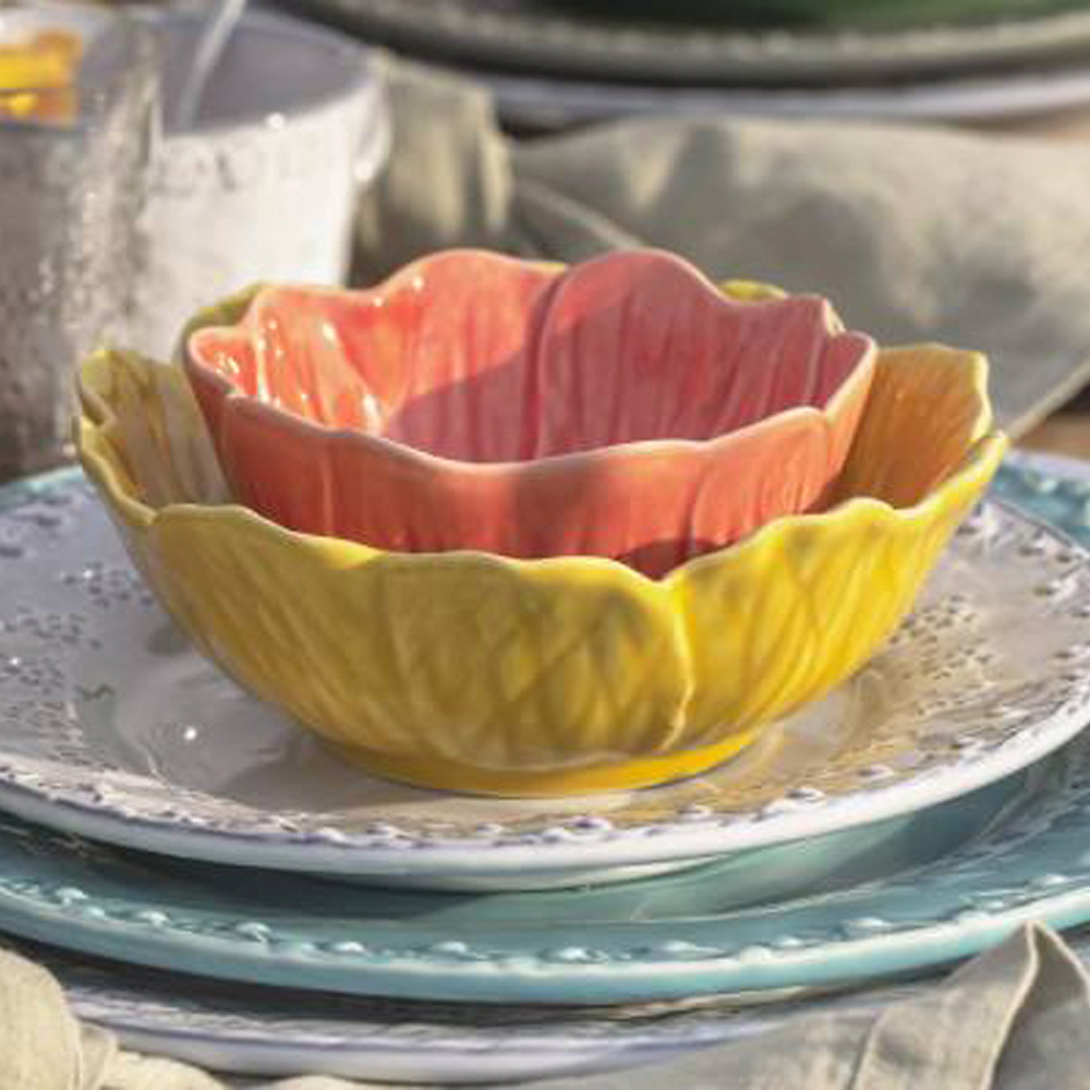 Flora Skål 17 cm Gul