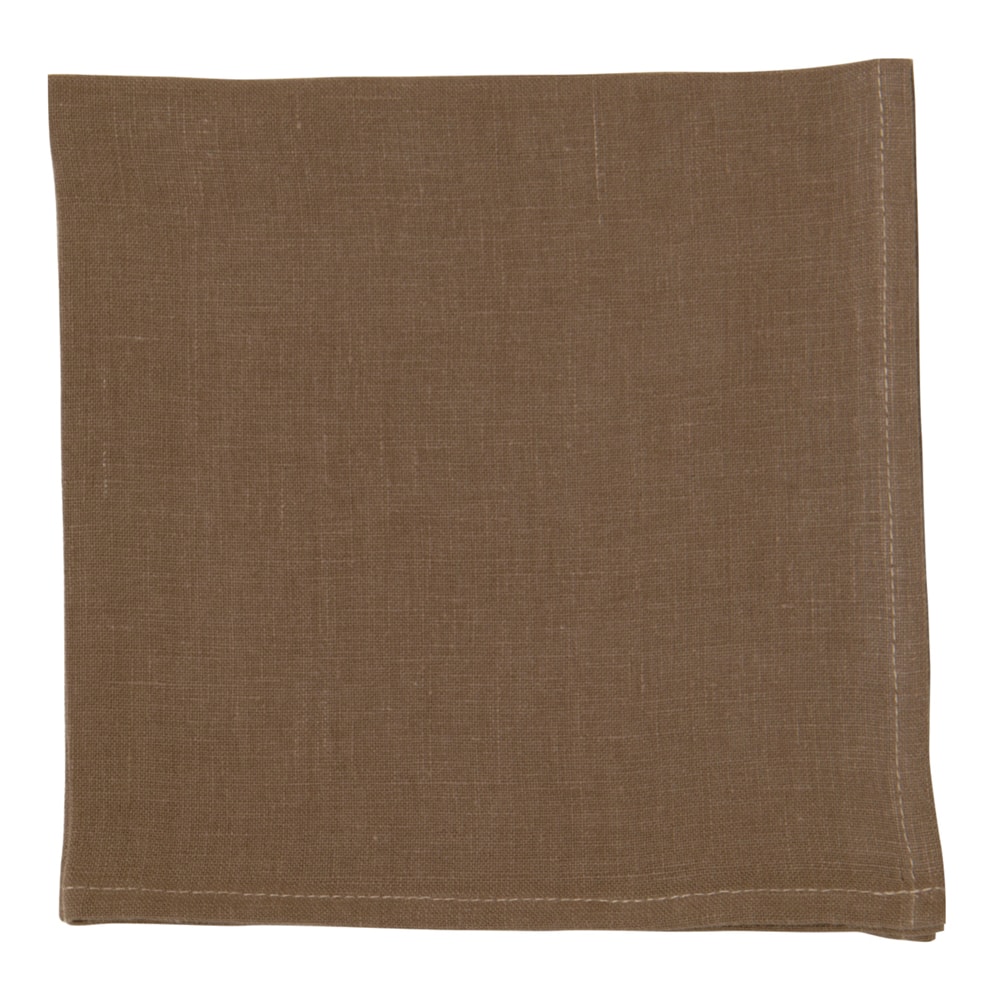 Linneservett 40x40 cm Ljusbrun