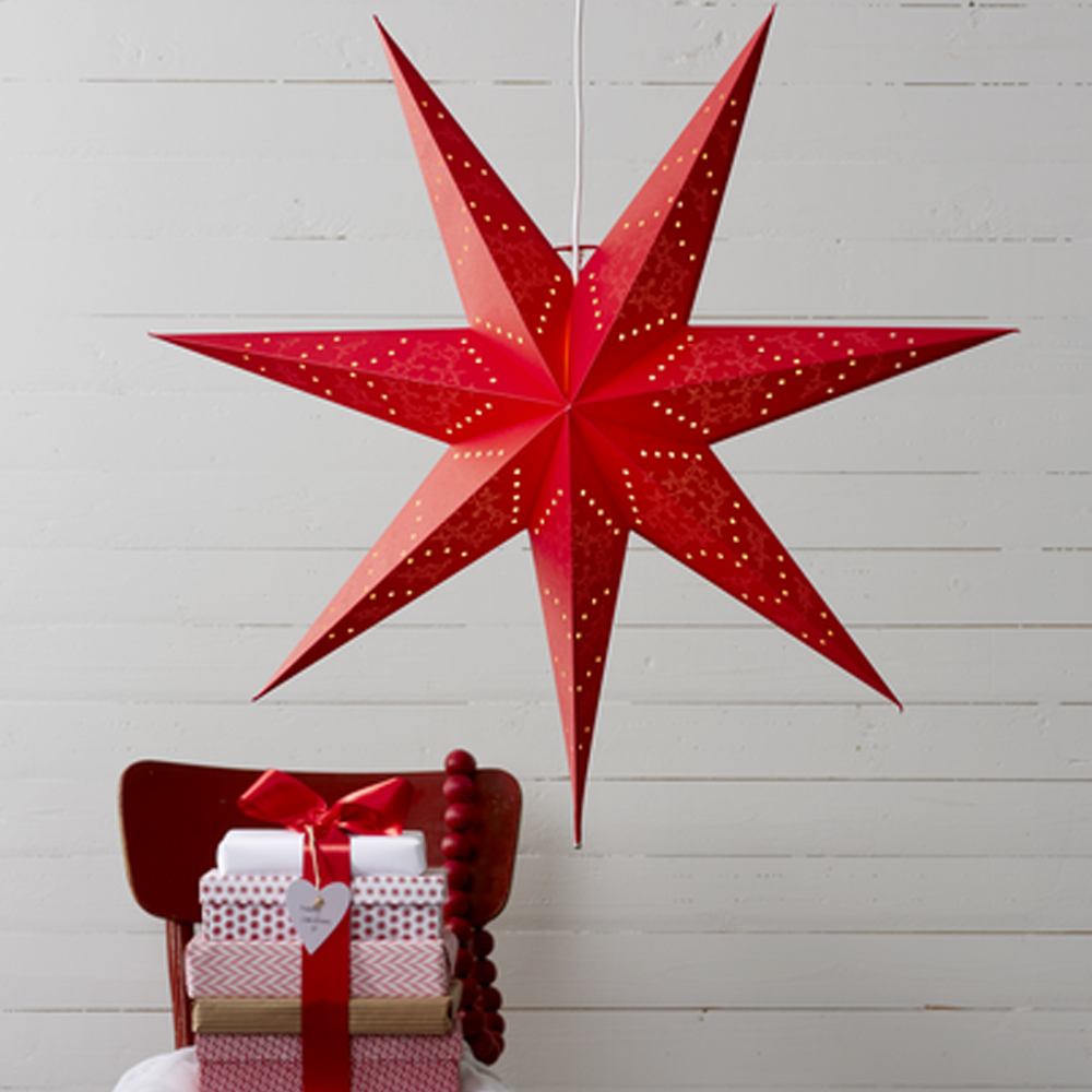 Sensy Pappersstjärna 70 cm Röd