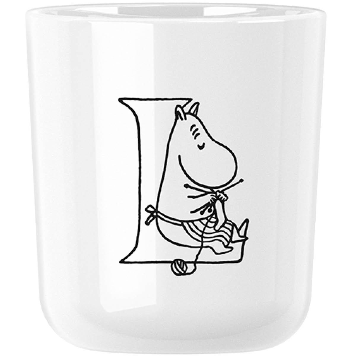 Moomin ABC Mugg 20 cl L Vit