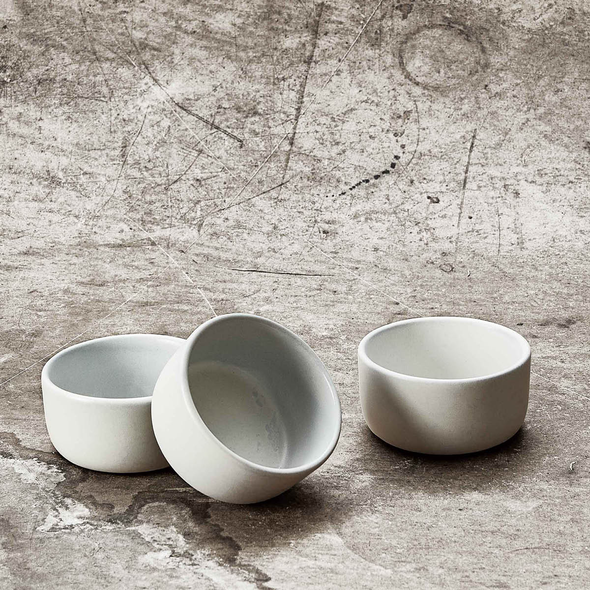 Raw Miniskålar 3-pack Arctic White