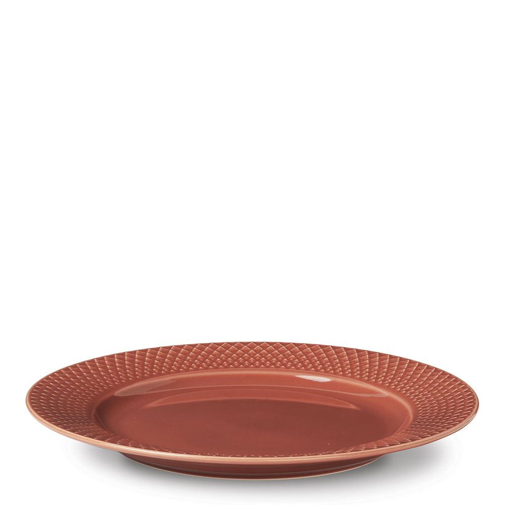 Rhombe Color Tallrik 23 cm Terracotta