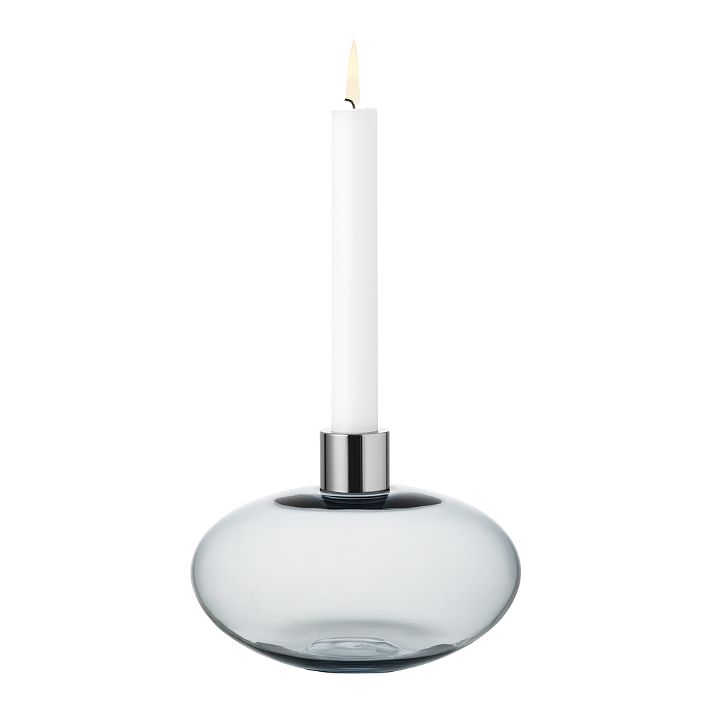 Ljusstake 16,6 cm Grå