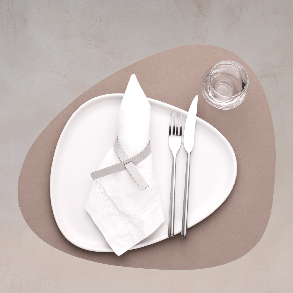 Nupo Curve Bordstablett L 37x44 cm Clay Brown