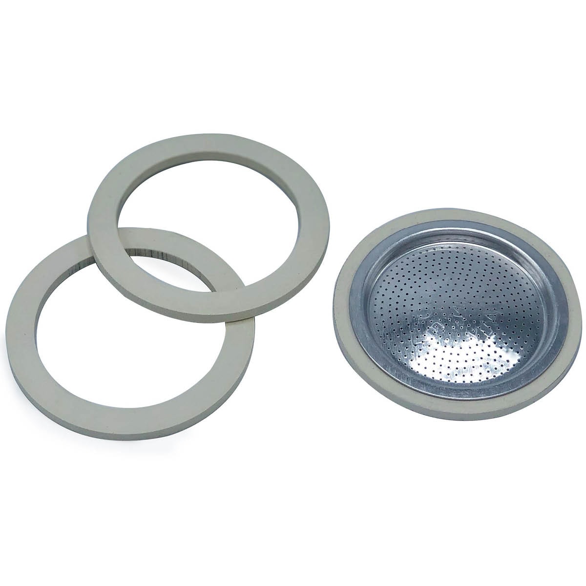 Moka Express Packning & Filterplatta 9 Koppar Grå