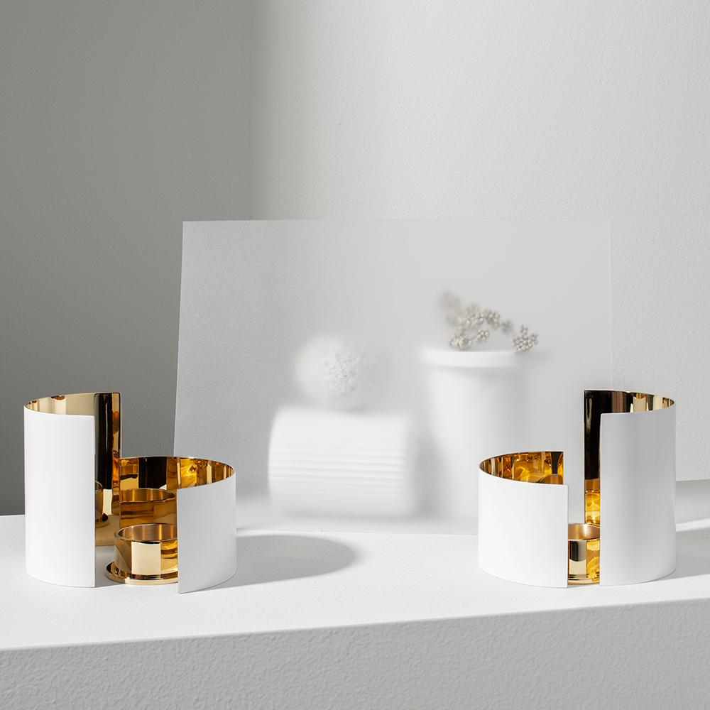 Infinity Ljuslykta 3 delar 6 cm Vit