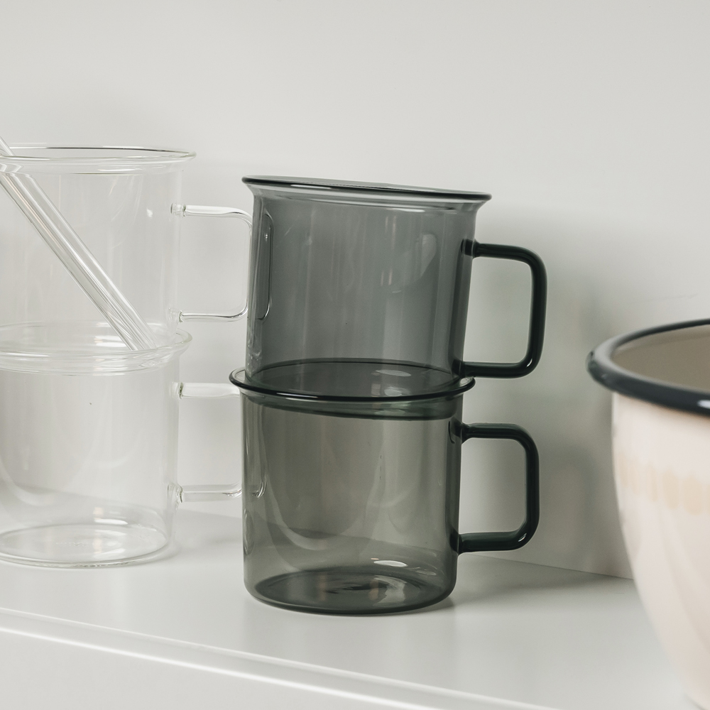 The Mug Glasmugg 3,5 dl Grå