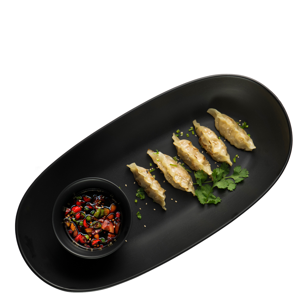 Nor Tapasfat 44,5 cm med dipskål Matt svart