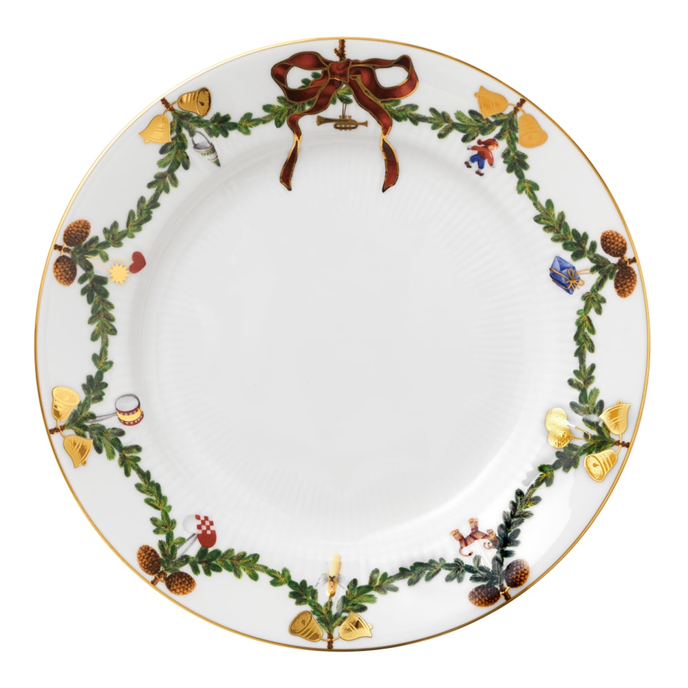 Star Fluted Christmas Tallrik 22 cm