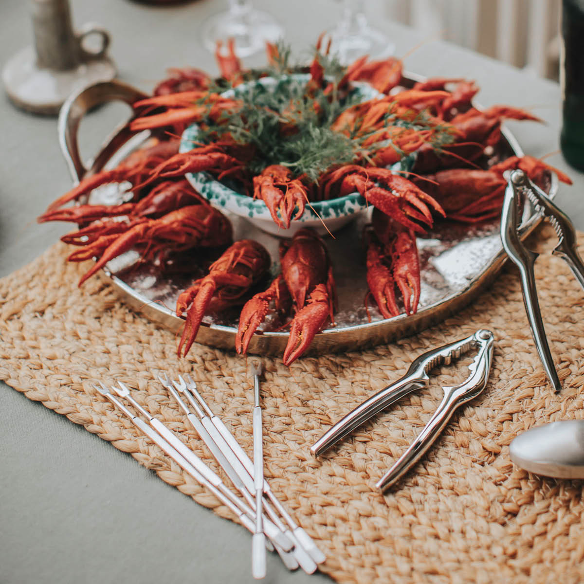 Skagen Skaldjursset 9 delar Rostfritt stål