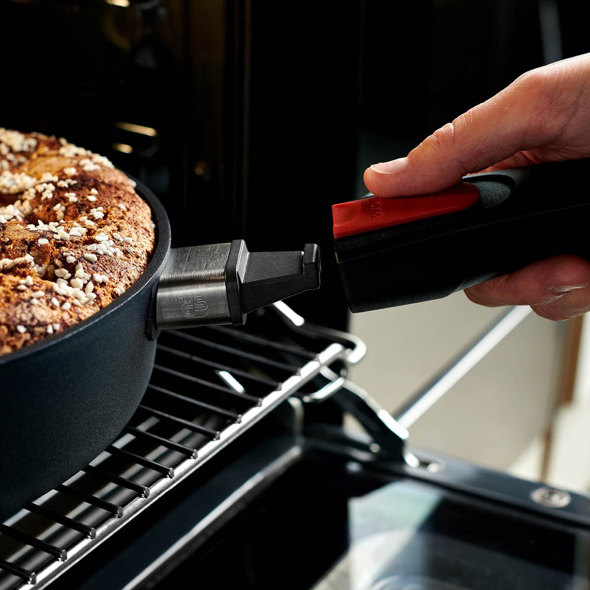 Diamond Lite 2 Stekpannor med Avtagbart Handtag 24 cm + 28 cm