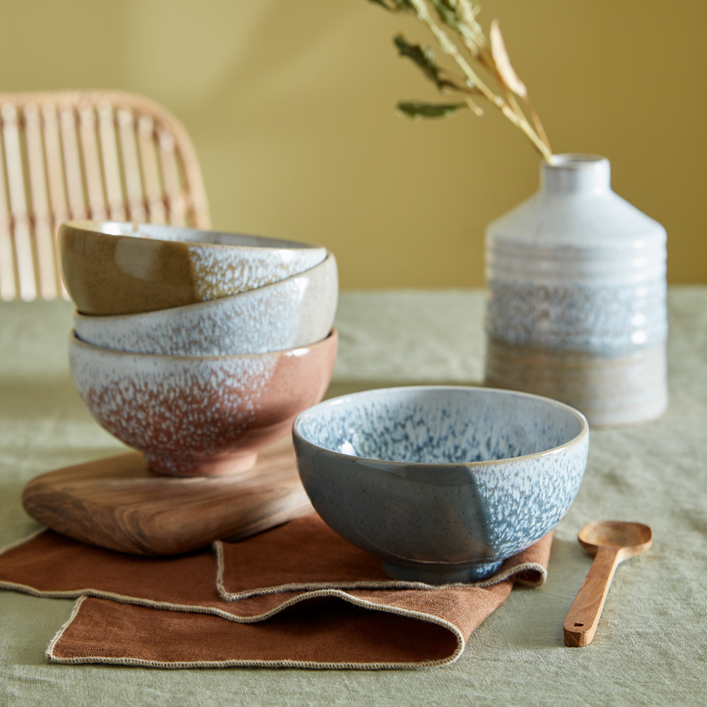 Risskål 13 cm 4-pack Flerfärgad