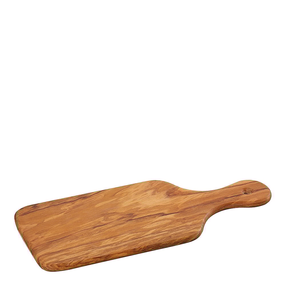 Skärbräda med handtag 26x12 cm Olivträ