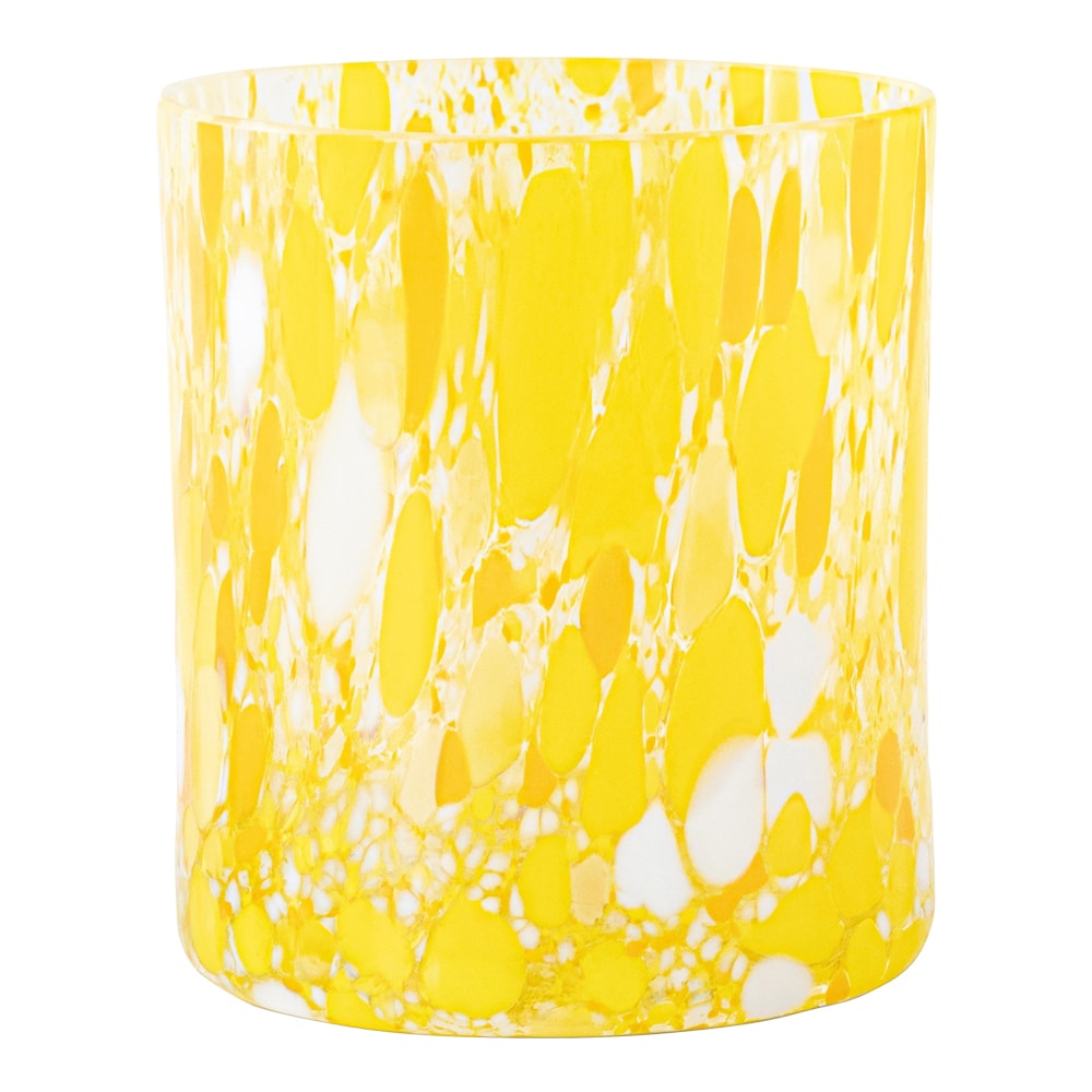 Swirl Ljuslykta 9 cm Gul