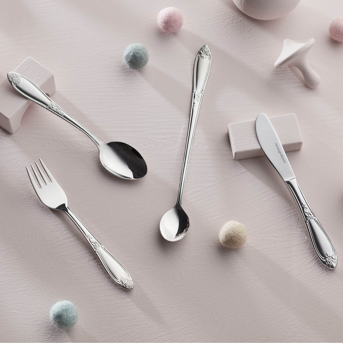 Nina Barnbestick Set 4-pack Rostfritt Stål