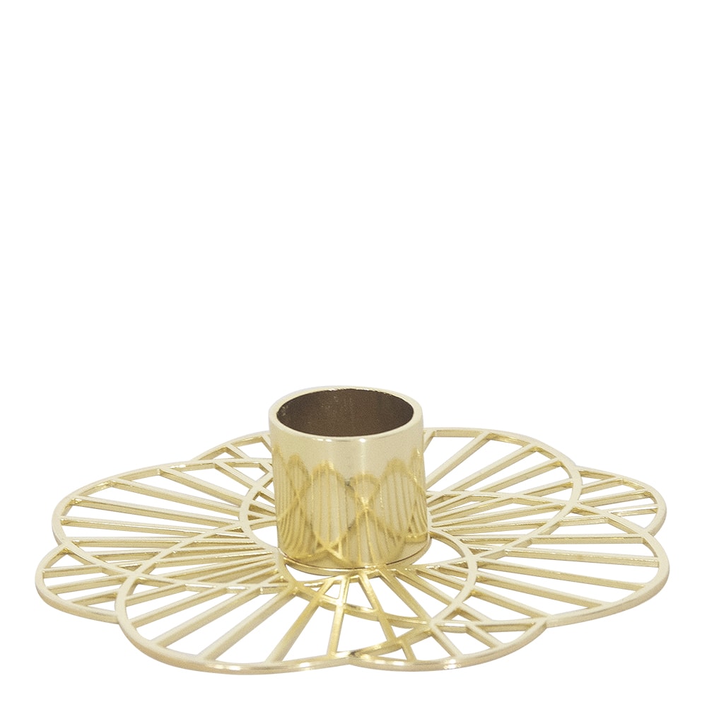 Sun Ljusstake 11x2 cm Guld