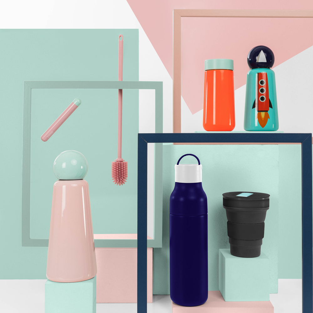 Active Bottle Flaska 50cl Indigo & White