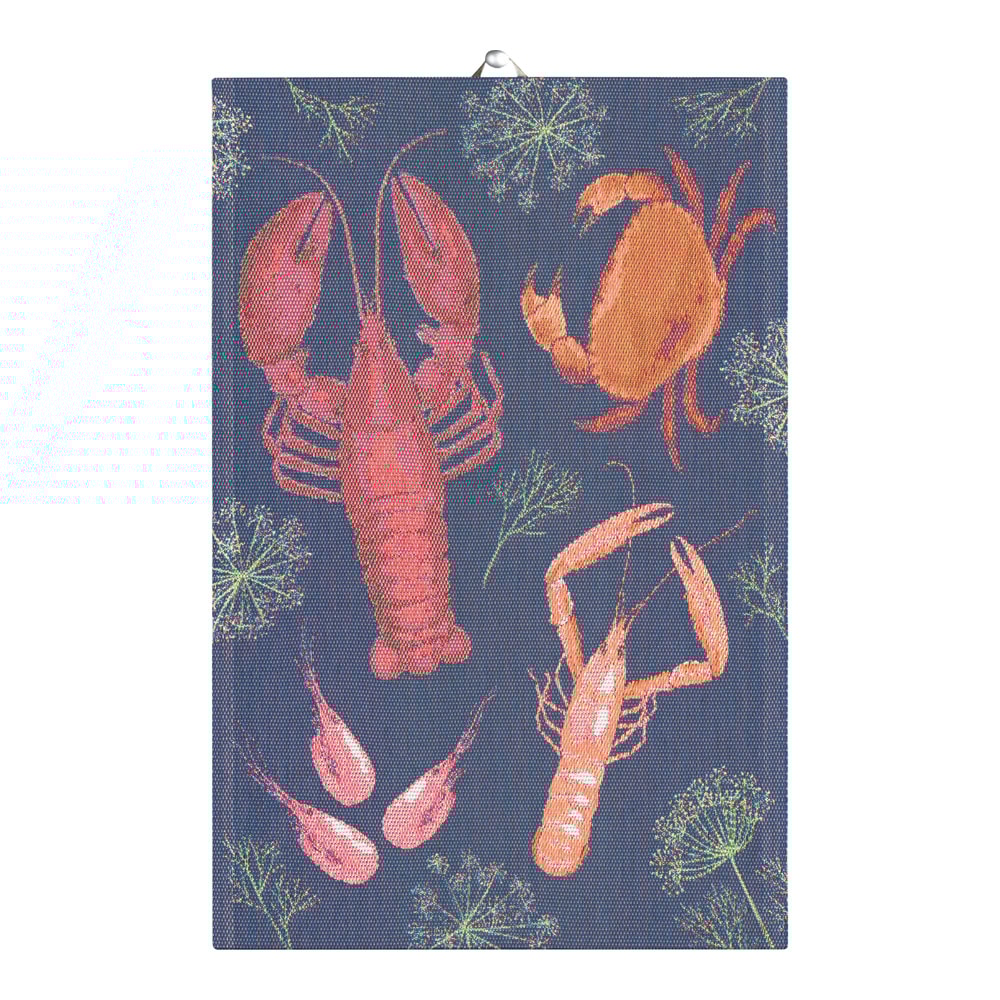 Skaldjursfest Handduk 40x60 cm Flerfärgad