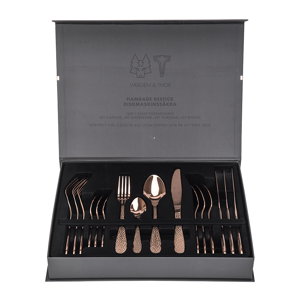 Bestickset 16-delar Fenix Koppar-Rosé
