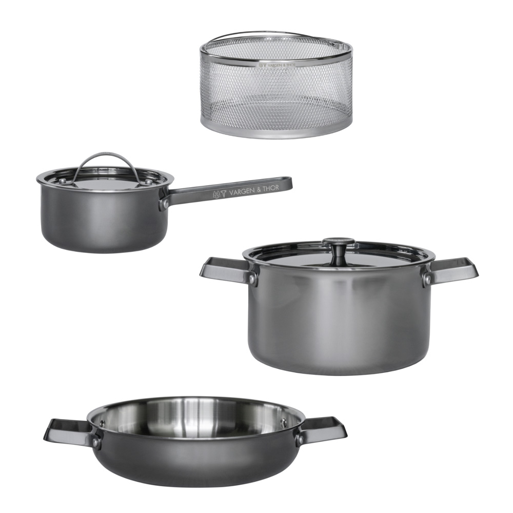 Pro Grytset 4-delar Svart