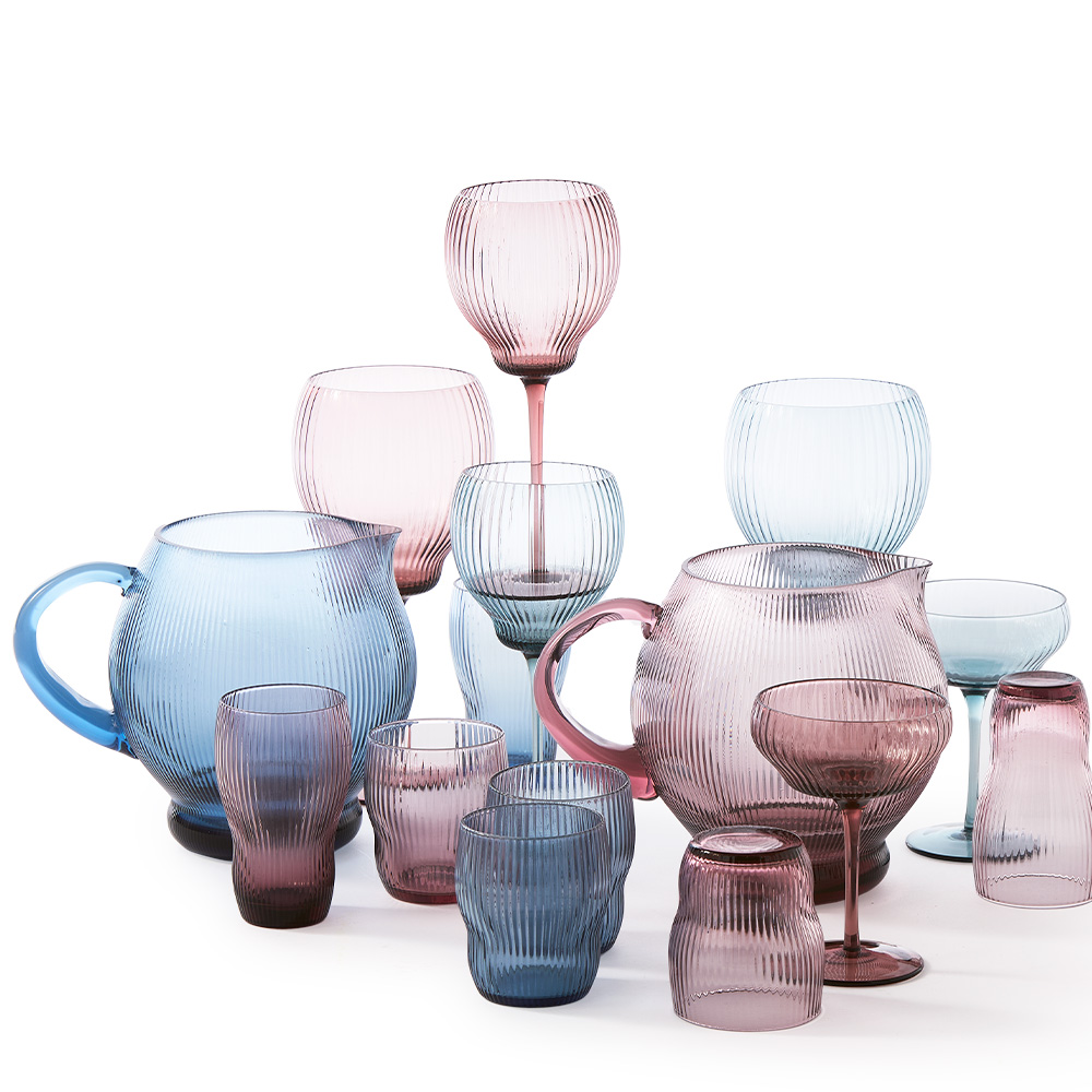 Pum Vinglas 24,5 cm 2-pack Lila