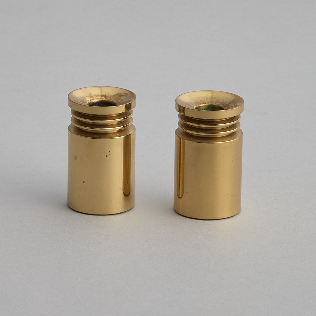 SÅLD Ljusstakar i Mässing 2 st