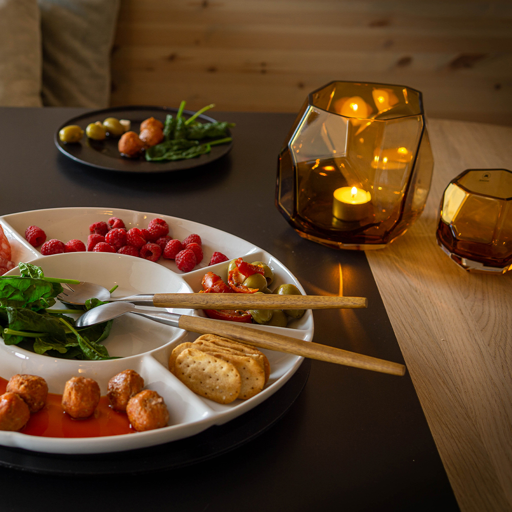 Iglo Ljuslykta / Vas 9 cm Warm Cognac