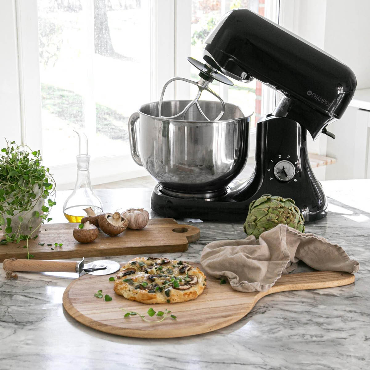 Köksmaskin Metall 1200W Svart