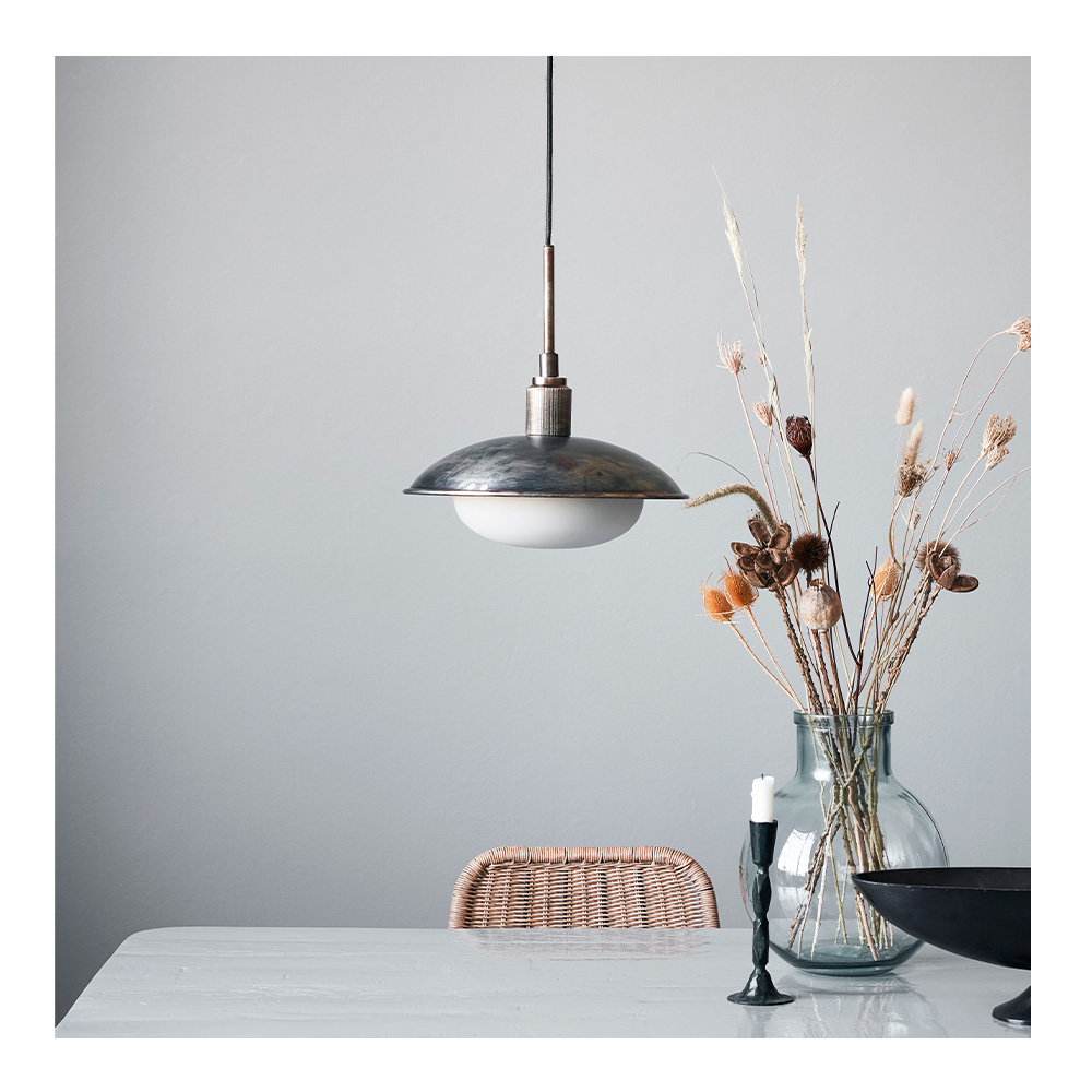 Boston Taklampa 32 cm Antikbrun