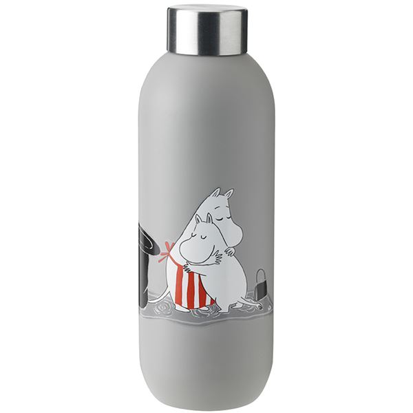 Mumin Keep Cool Dricksflaska 75 cl Soft Light Grey
