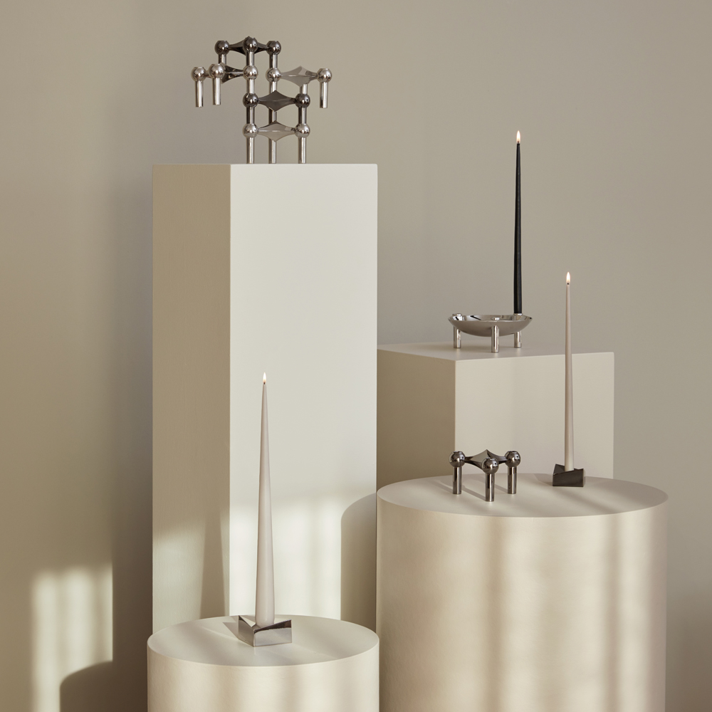 Stoff Nagel Reflect Ljusstake 3,2x5,5 cm Krom