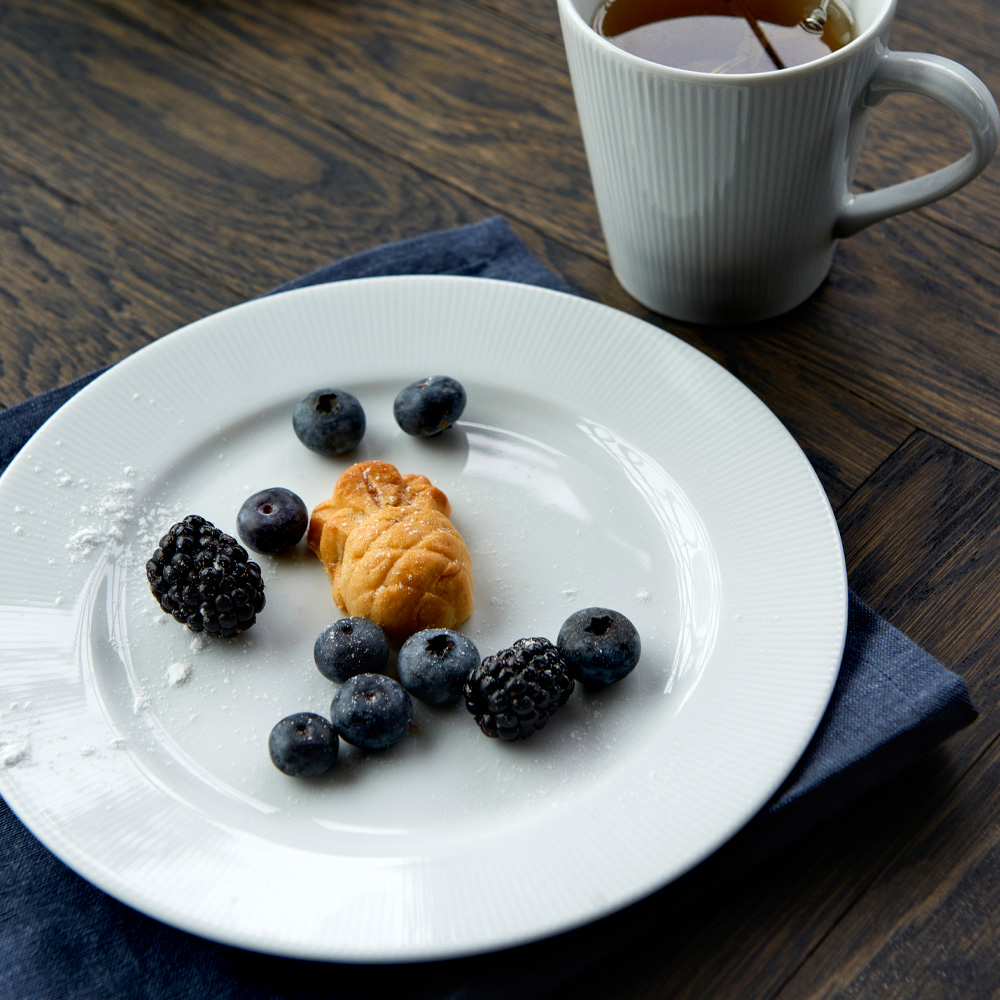 Eventail Tallrik 22 cm Vit