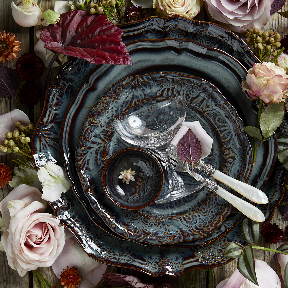 Arabesque Tallrik djup 24 cm Fig