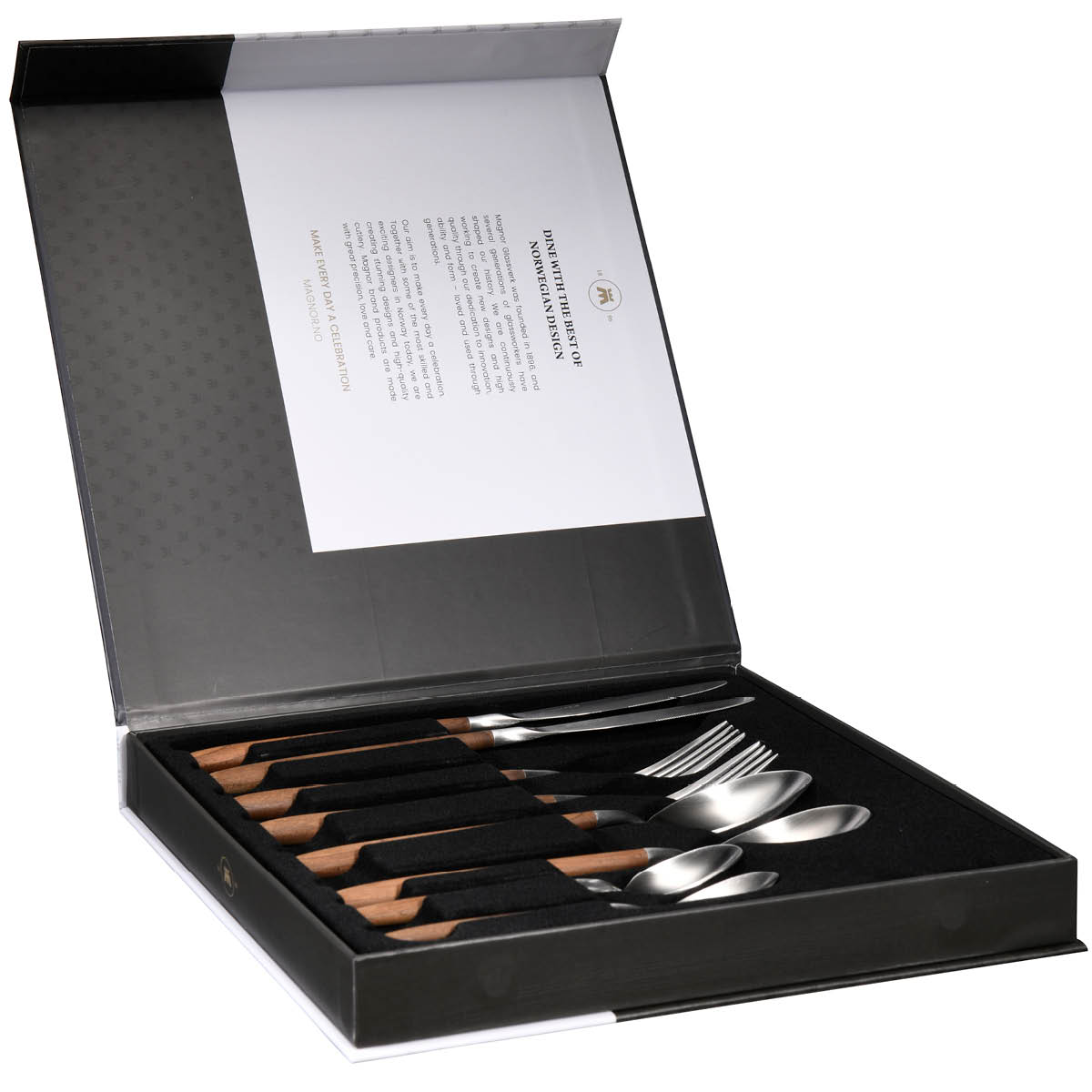 Maple Bestickset 8 Delar Borstad/Brun